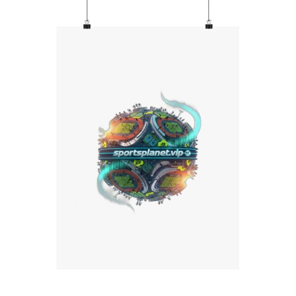 Sports Planet Globe Poster - Stadium Night
