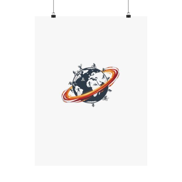 Sports Planet Globe Poster - Classic Orbit