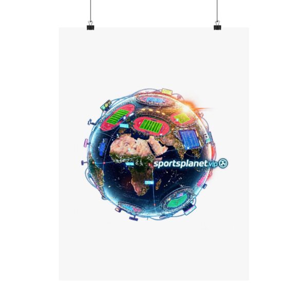 Sports Planet Globe Poster - Main Globe